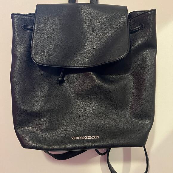 Victoria Secret Book Bag faux leather in black - Picture 2 of 5